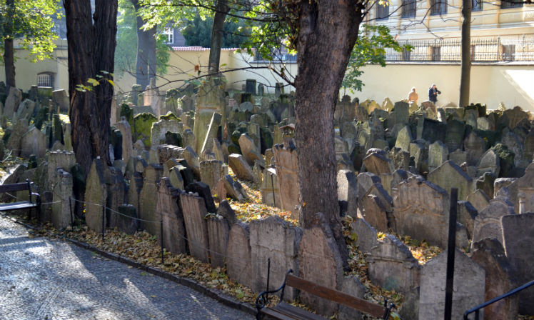 Visita ao cemitério judeu de praga
